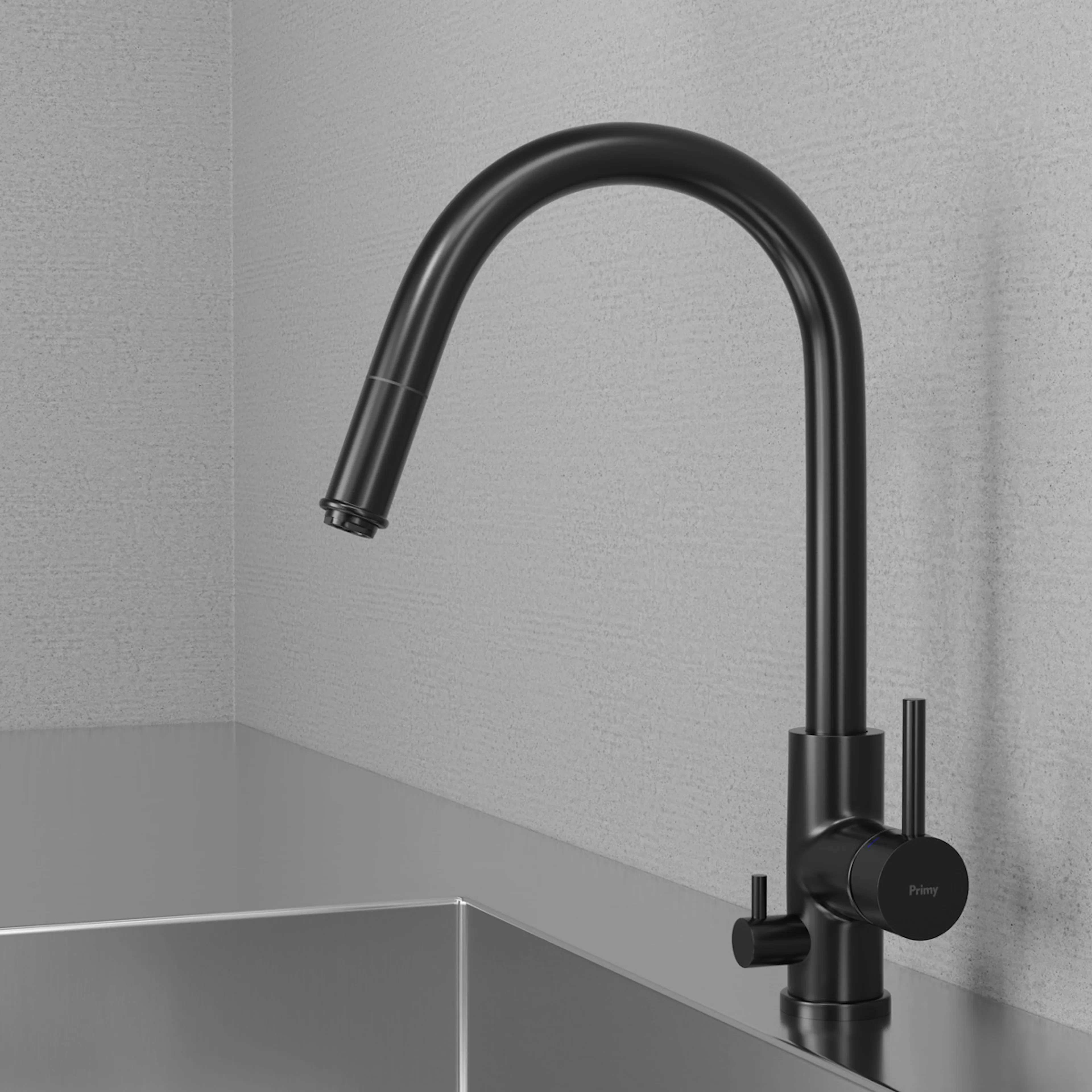 Köksblandare Scandtap Steel Access med Utdragbar Pip