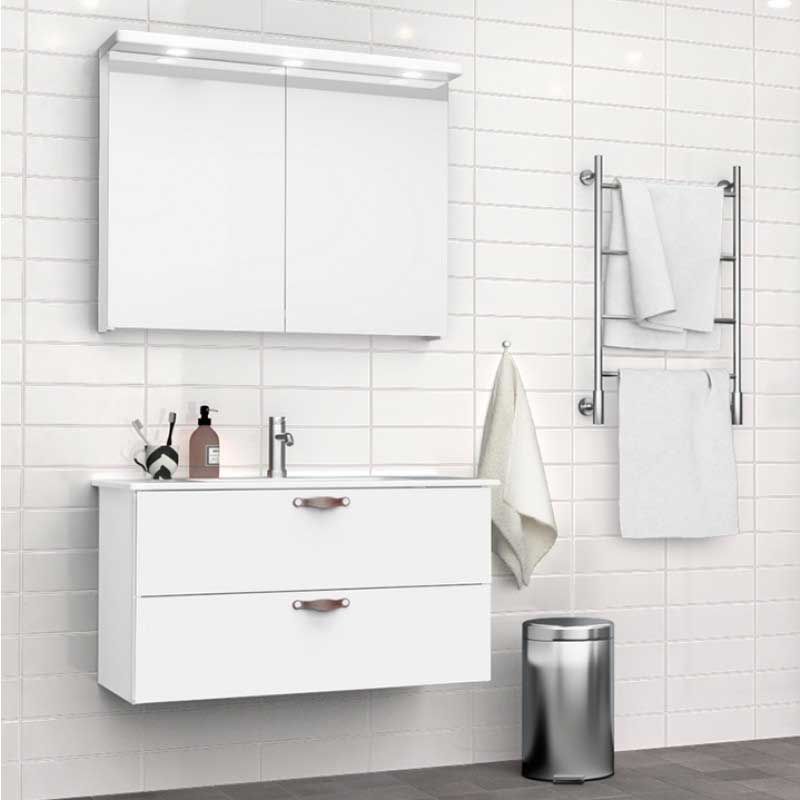 Flis Arredo Polar Blank Hvit 10x30 cm