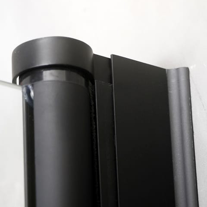 Duschhörn Bathlife Mångsidig Rak Dörr + Rak Dörr Svart