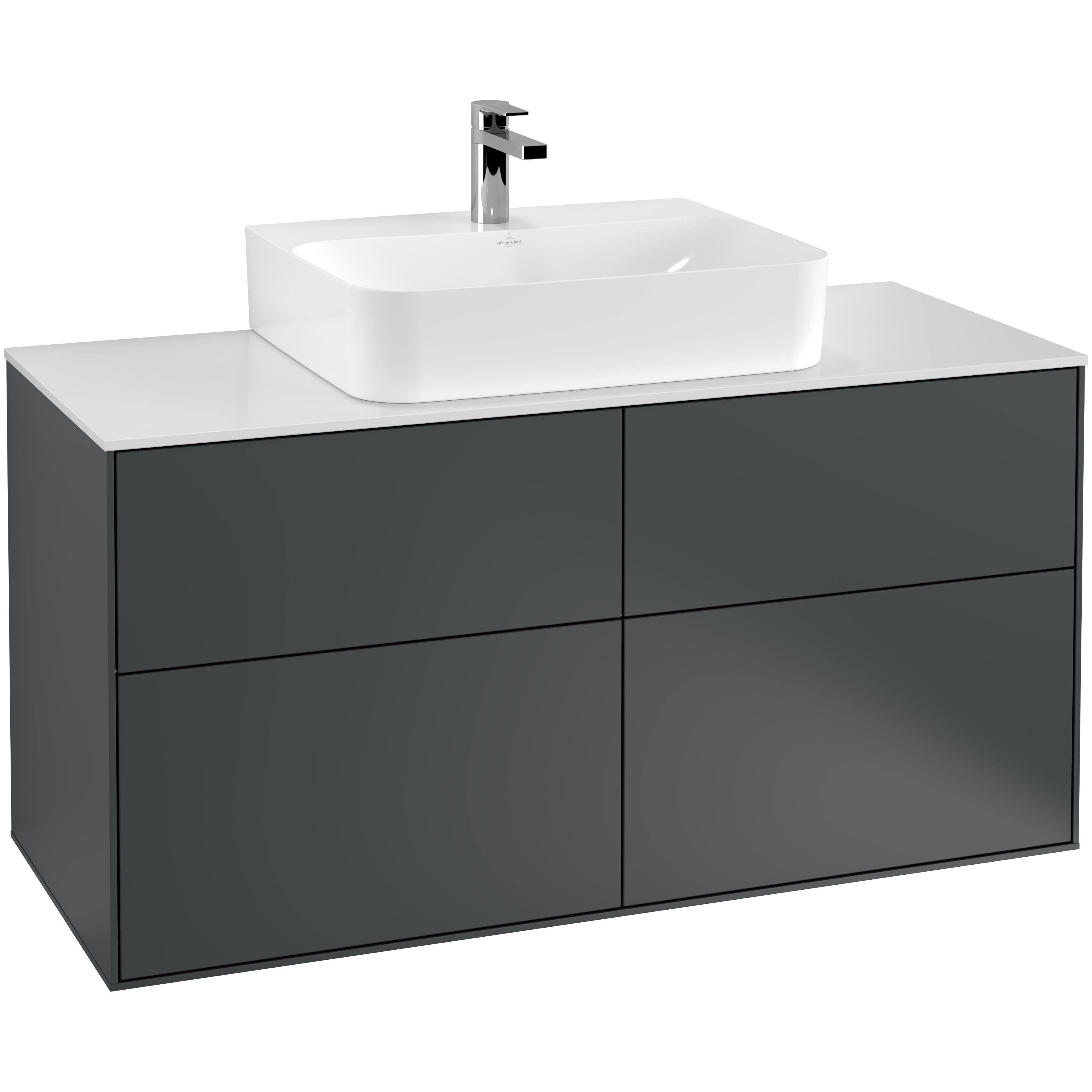 Tvättställsskåp Villeroy & Boch Finion med 4 Lådor och Bänkskiva för Centrerat Tvättställ