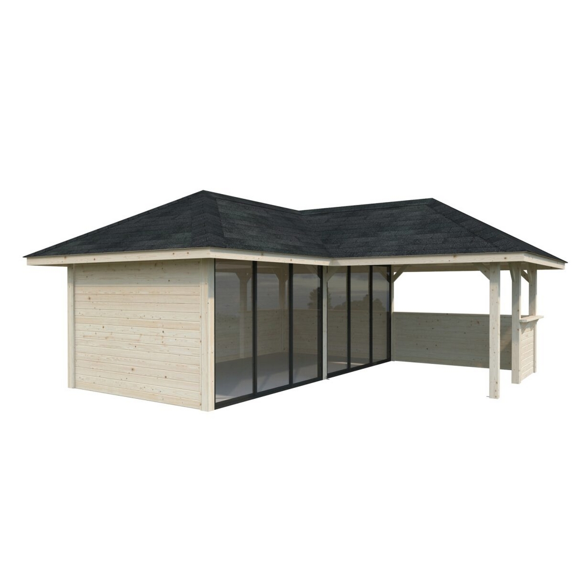 Hagestue Palmako Bianca 24,9 m2 Sett 222 Slide