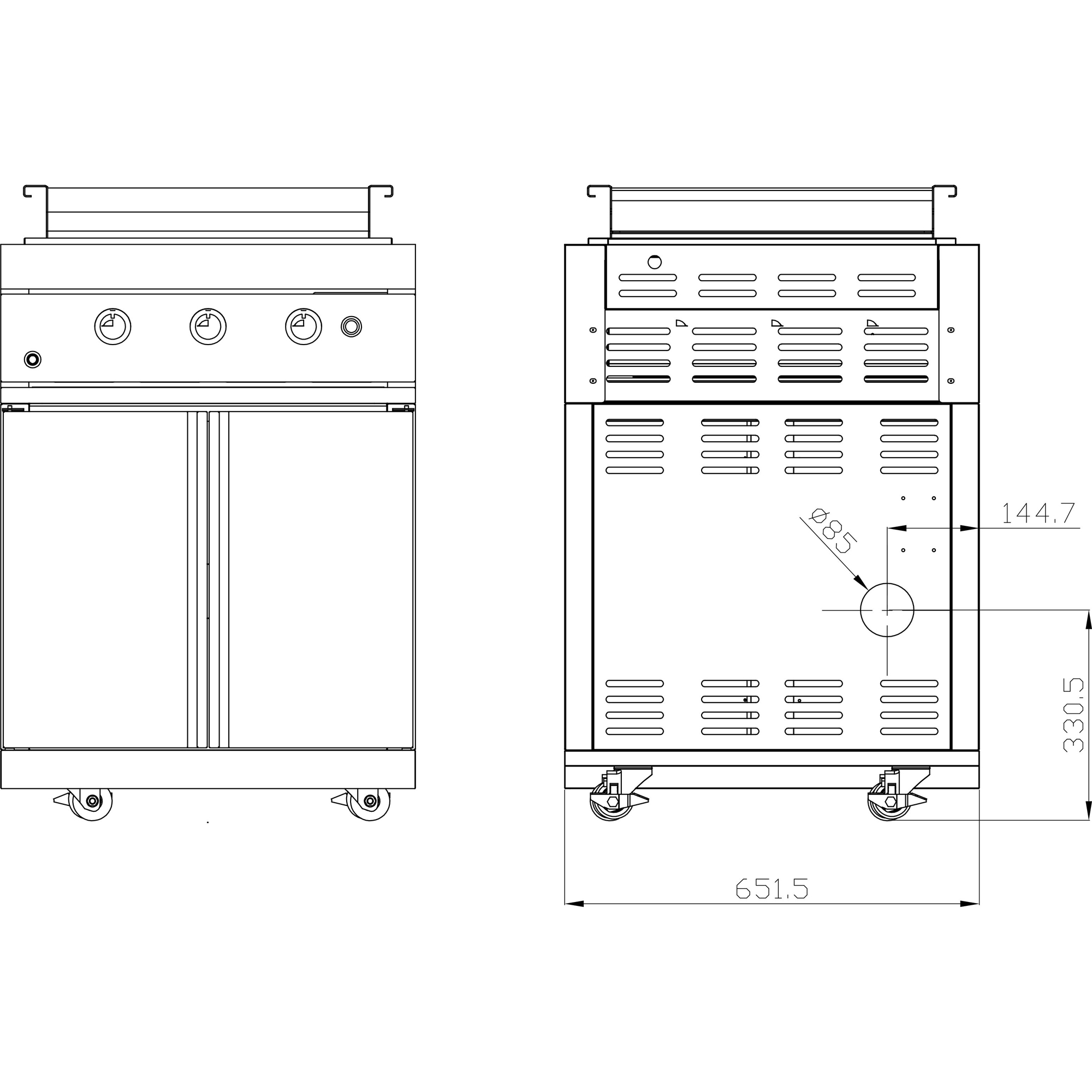 Teppanyaki Modul Myoutdoorkitchen Stainless Collection