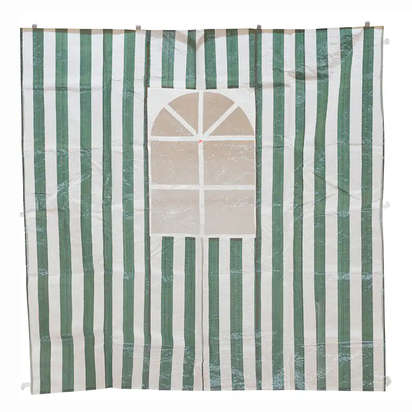 Paviljongvegger Hillerstorp 193x196 cm Grønn/Hvit