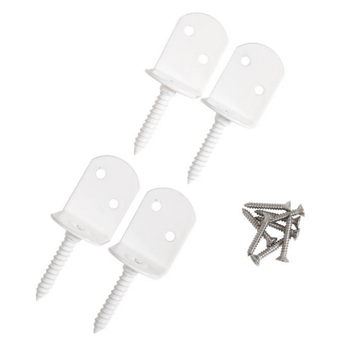 Festebeslag Krifon Levegg/stakitt 4pk - hvit