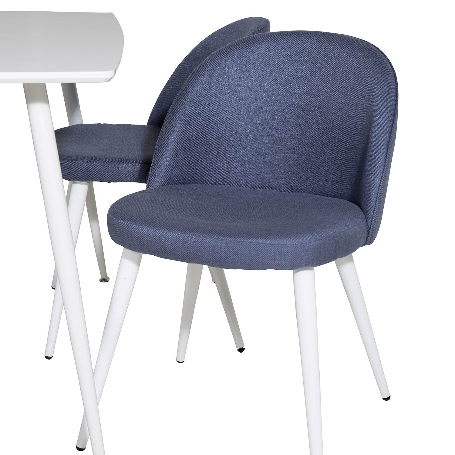Spisegruppe Venture Home Pobbie med 4 Valentina Stoler Polyester