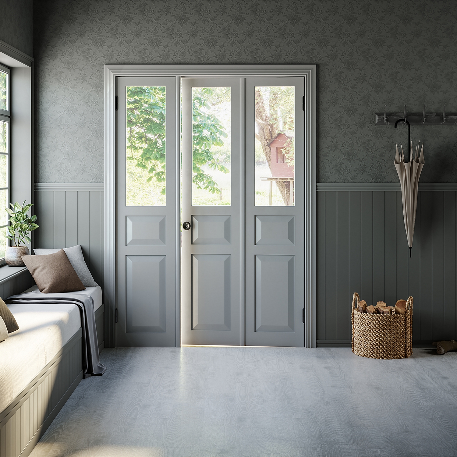 Vinylgulv Tarkett iD Click Ultimate 55  Scandinavian Oak Medium Grey