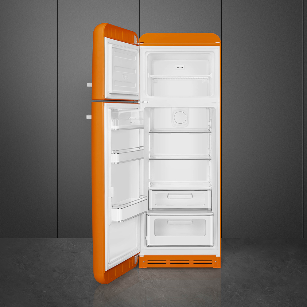 Kombiskap Kjøleskap/Fryser Smeg FAB30LOR6 Orange 50's Style