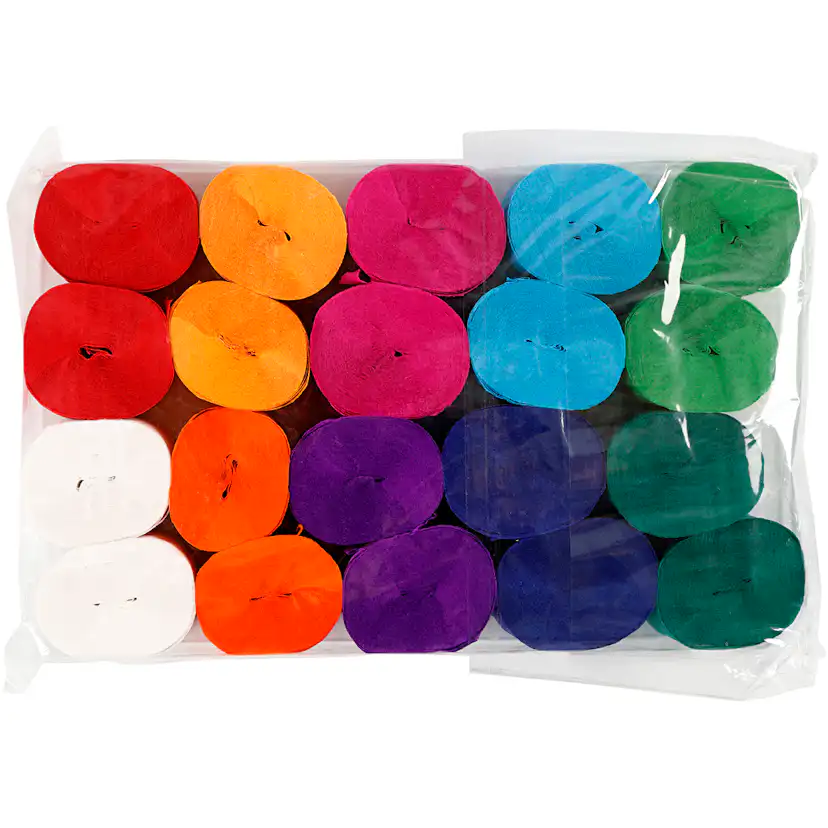 Kreppapir Creativ Company Ass Farger 20 m 20 Rl/1 Pk