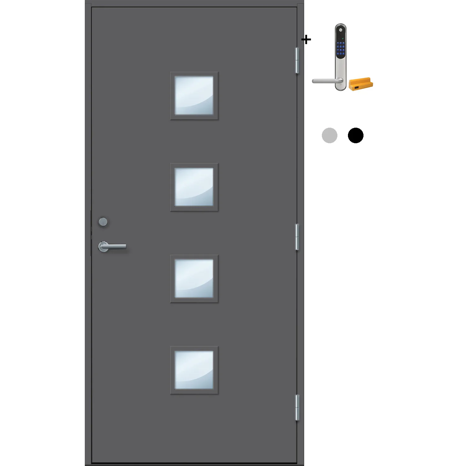 NCS S-7500-N, Mørk Grå