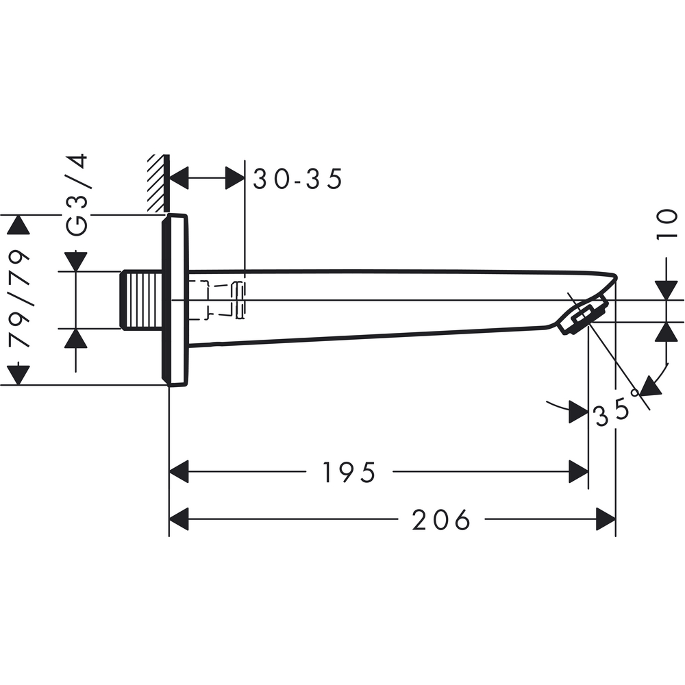 Badekartut Hansgrohe Talis E