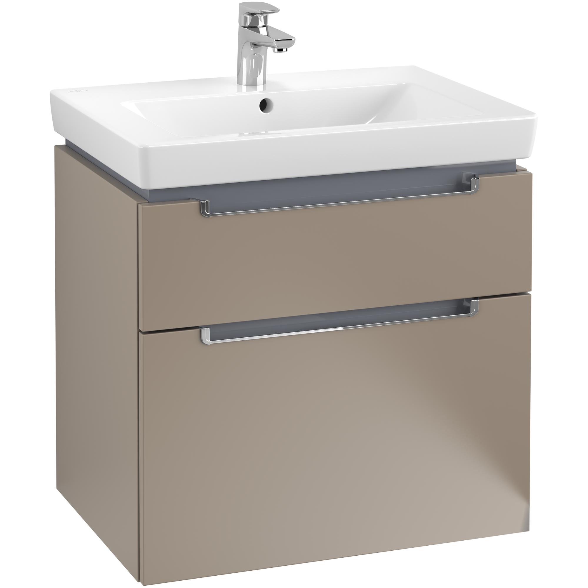 Tvättställsskåp Villeroy & Boch Subway 2.0 med 2 Lådor