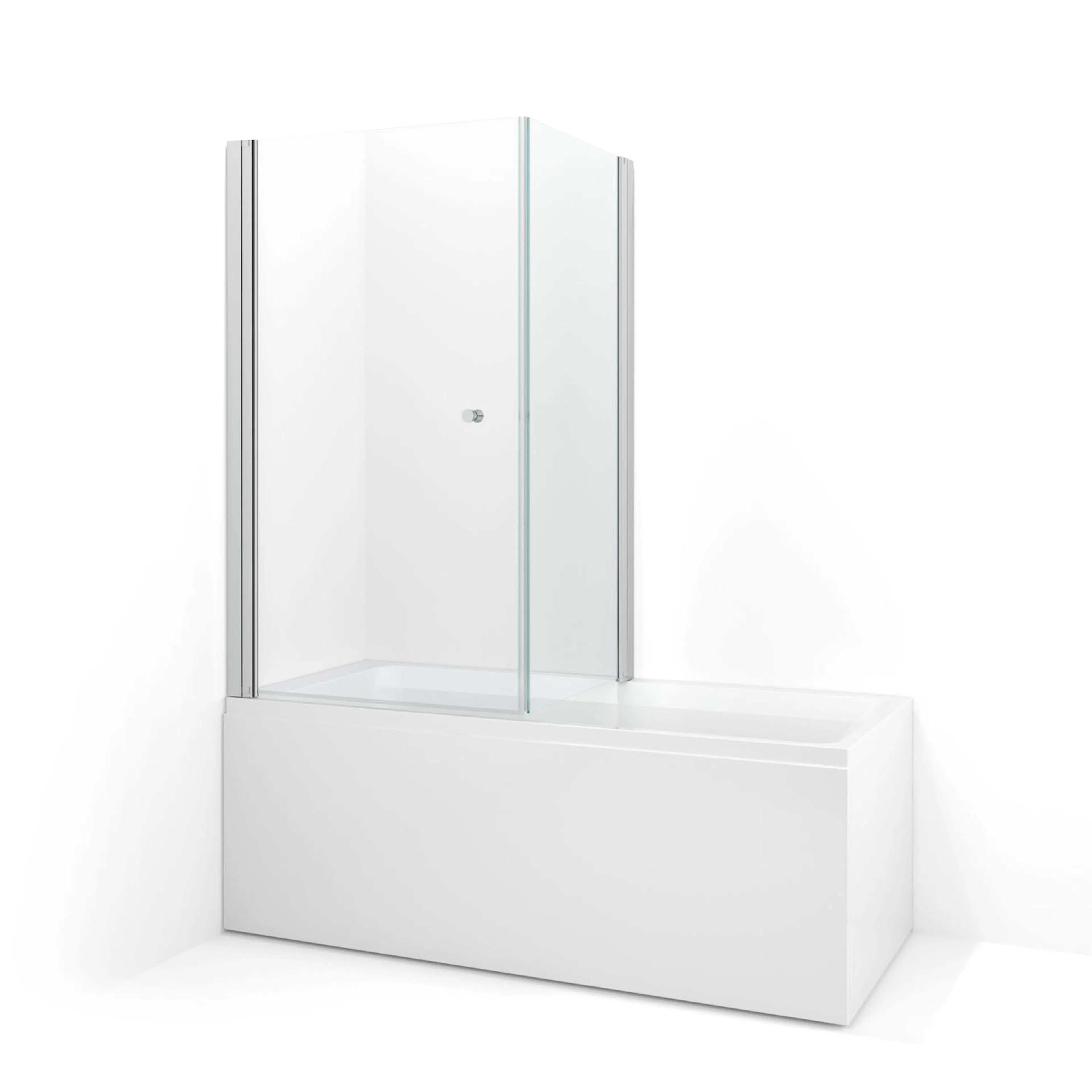 Spirit Bad Hörn 68x83 Ma Kl 680x830x1400 mm, Matt Aluminium, Klart Glass