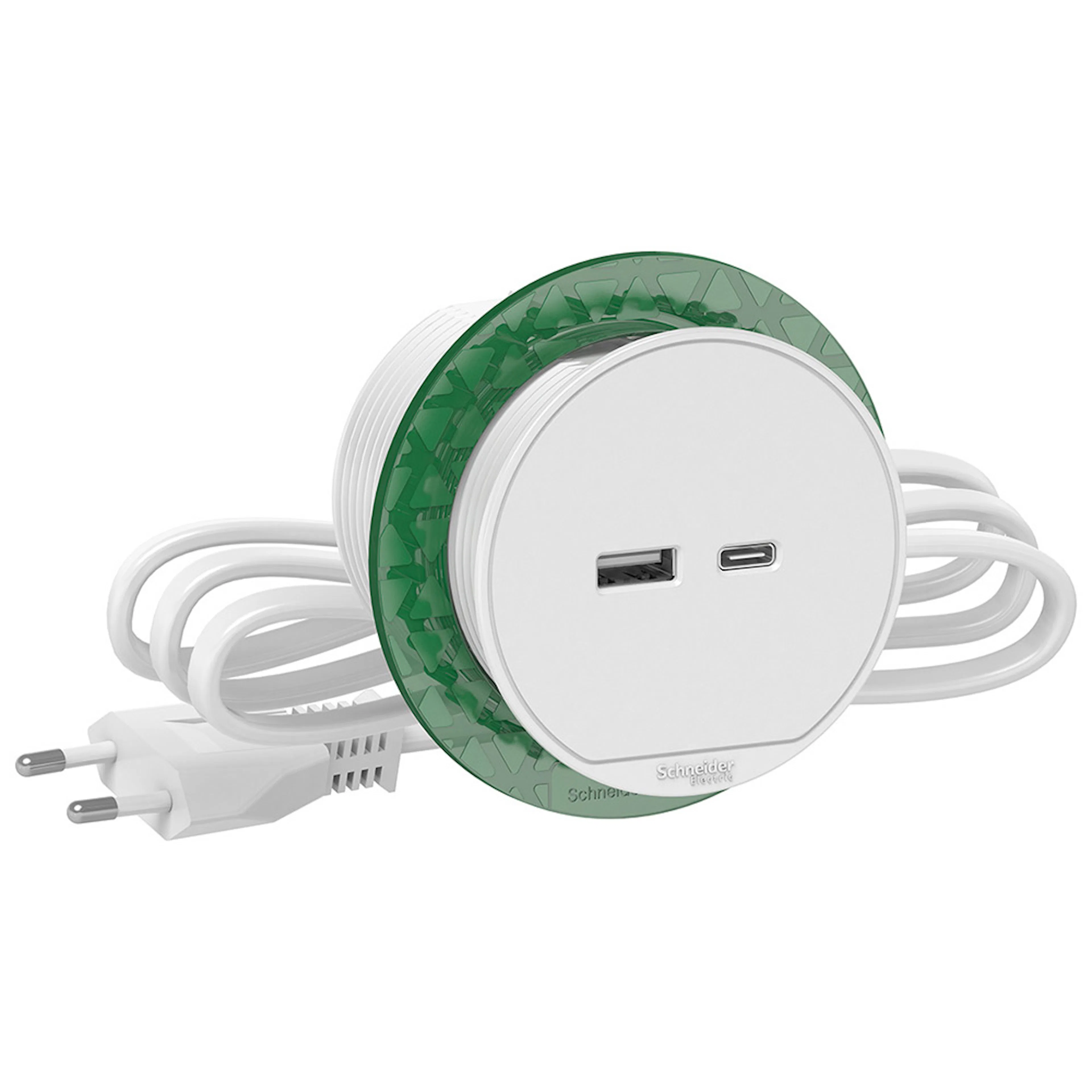 Bordenhet Schneider Electric Unica System+ USB-A+C
