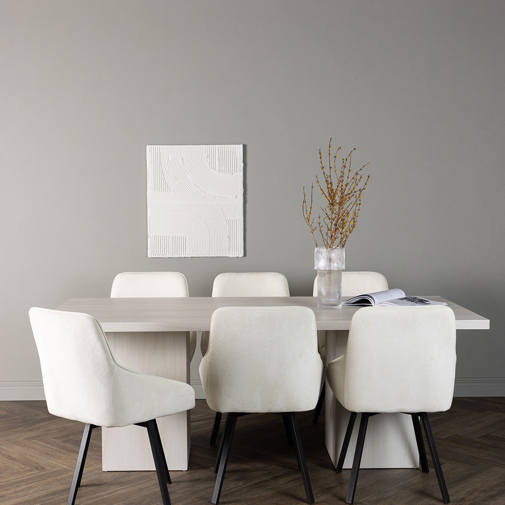 Spisegruppe Venture Home Olga med 6 Rosie Stoler