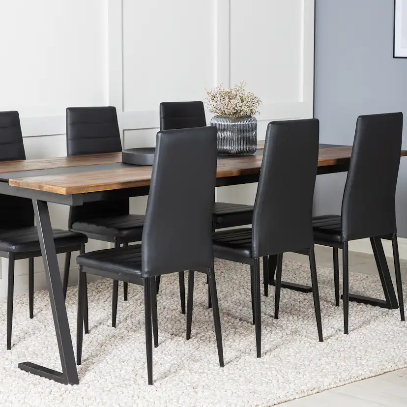 Spisegruppe Venture Home Jane med 6 Sly Stoler