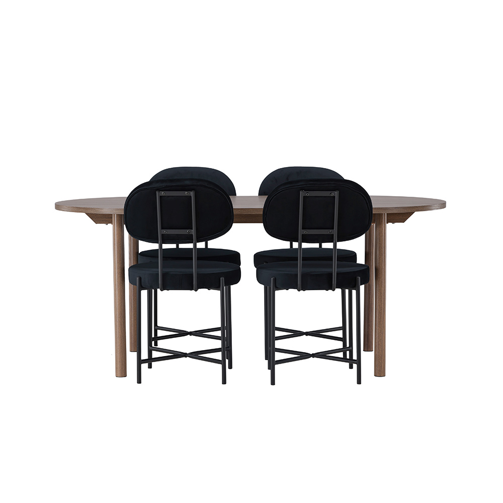 Spisegruppe Venture Home Andy med 4 Stella Stoler