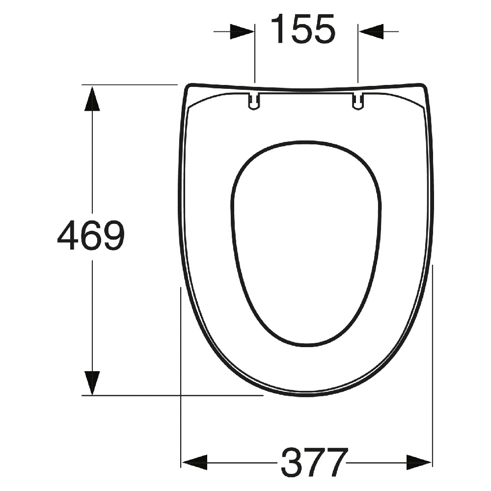Toalettsits Gustavsberg Nautic Slim Seat