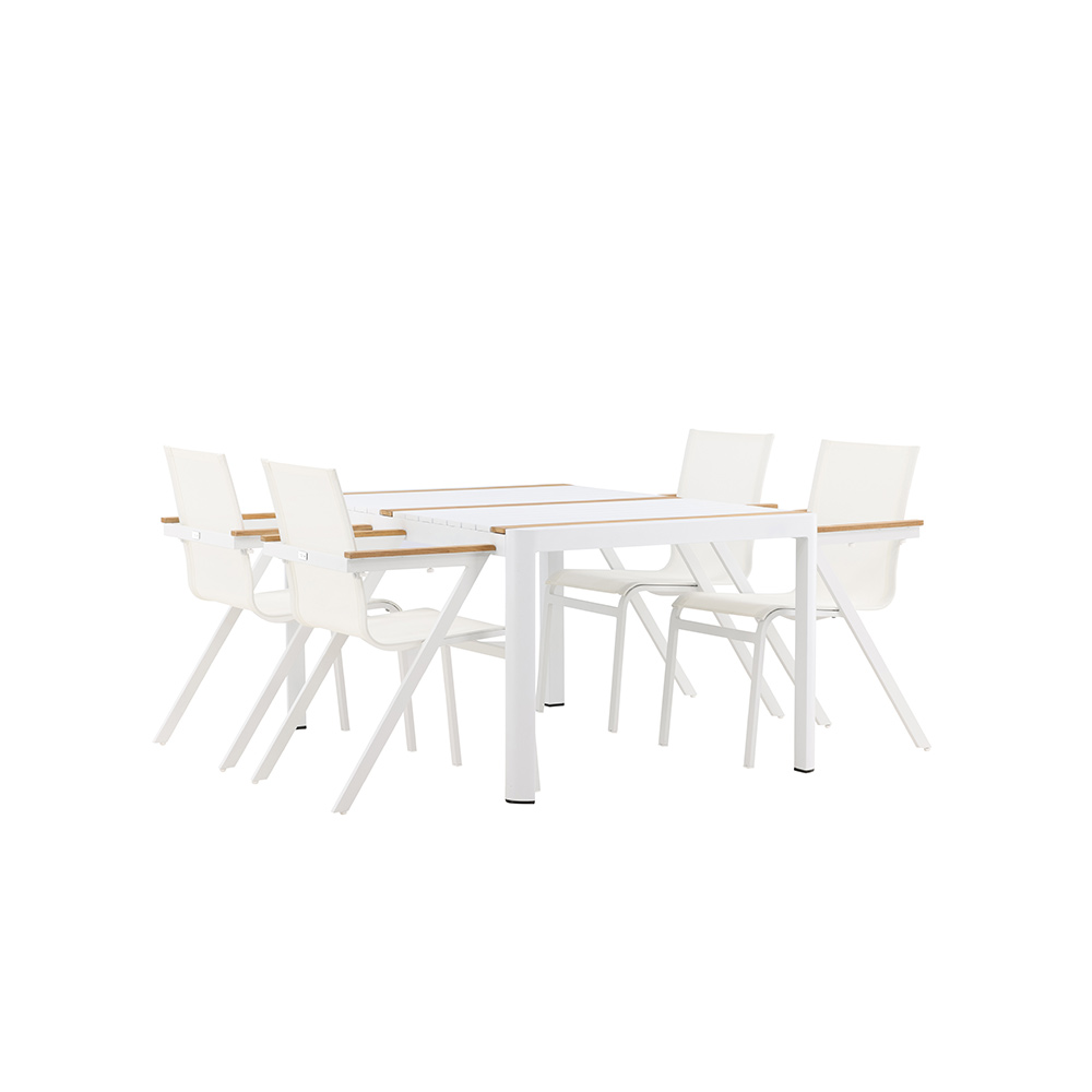 Spisegruppe Venture Home Togo med 4 Mexico Stoler