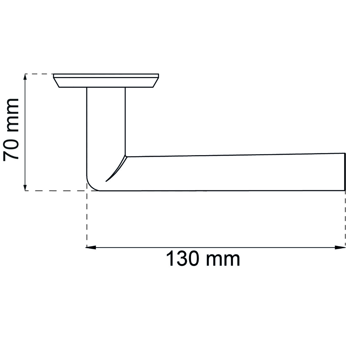 Ytterdørvrider Habo Boston Rustfri