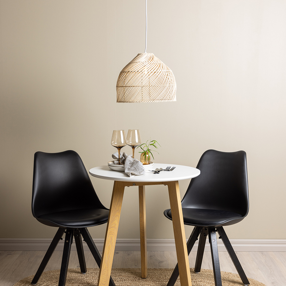 Spisegruppe Venture Home Leonora Ø65 cm med 2 stk Zeno Stoler