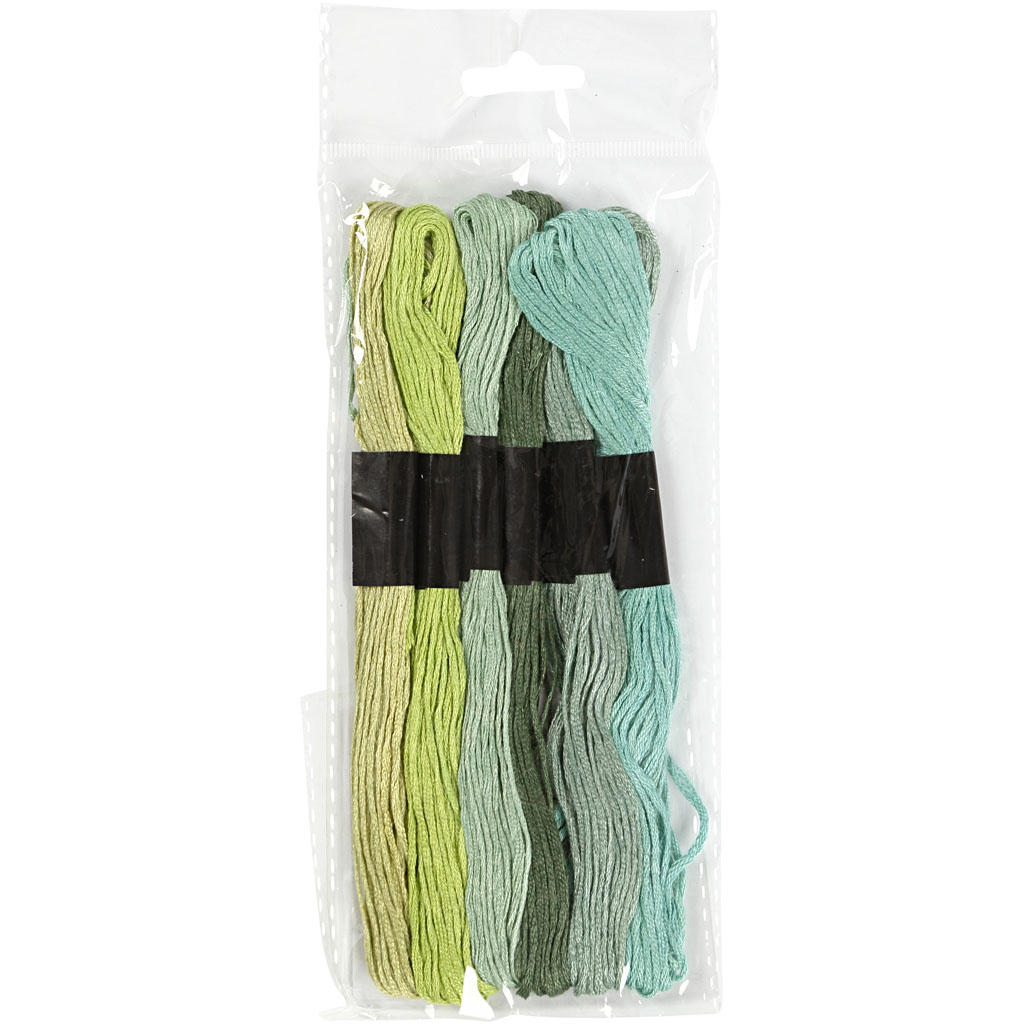 Broderigarn Creativ Company Harmoni Tykkelse 1 mm 6 Bunter/1 Pk