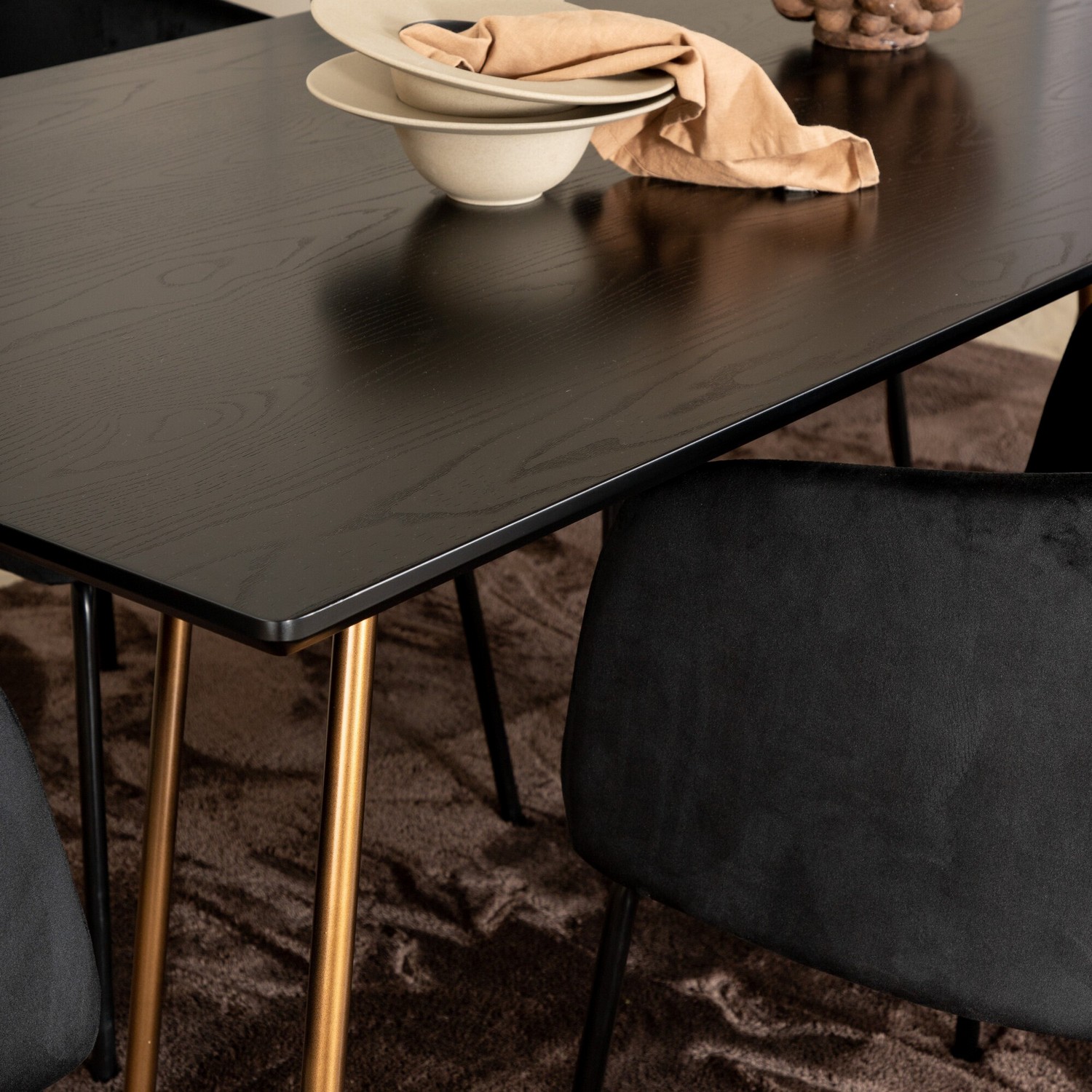 Spisegruppe Venture Home Annika med 6 Bergen Stoler