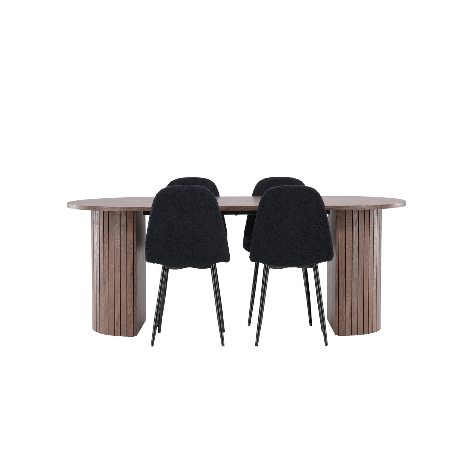 Spisegruppe Venture Home Härön 200 med 4 stk Polar Stoler Teddy