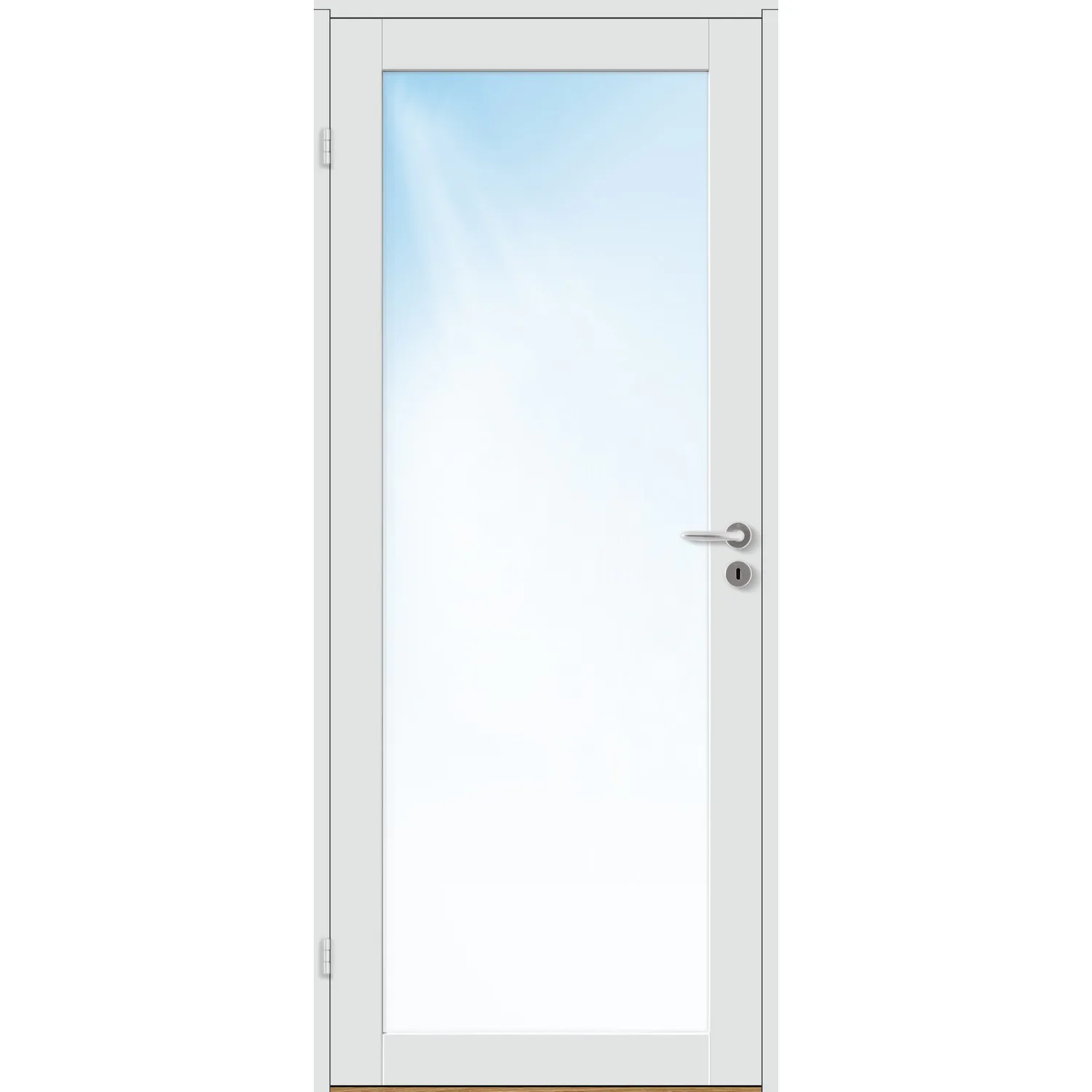 DØRBL ID BASE 1 GL 8X20 HV BxH: 80x200 (dørbladmål: 72,5x194), NCS S-0502-Y, Hvit