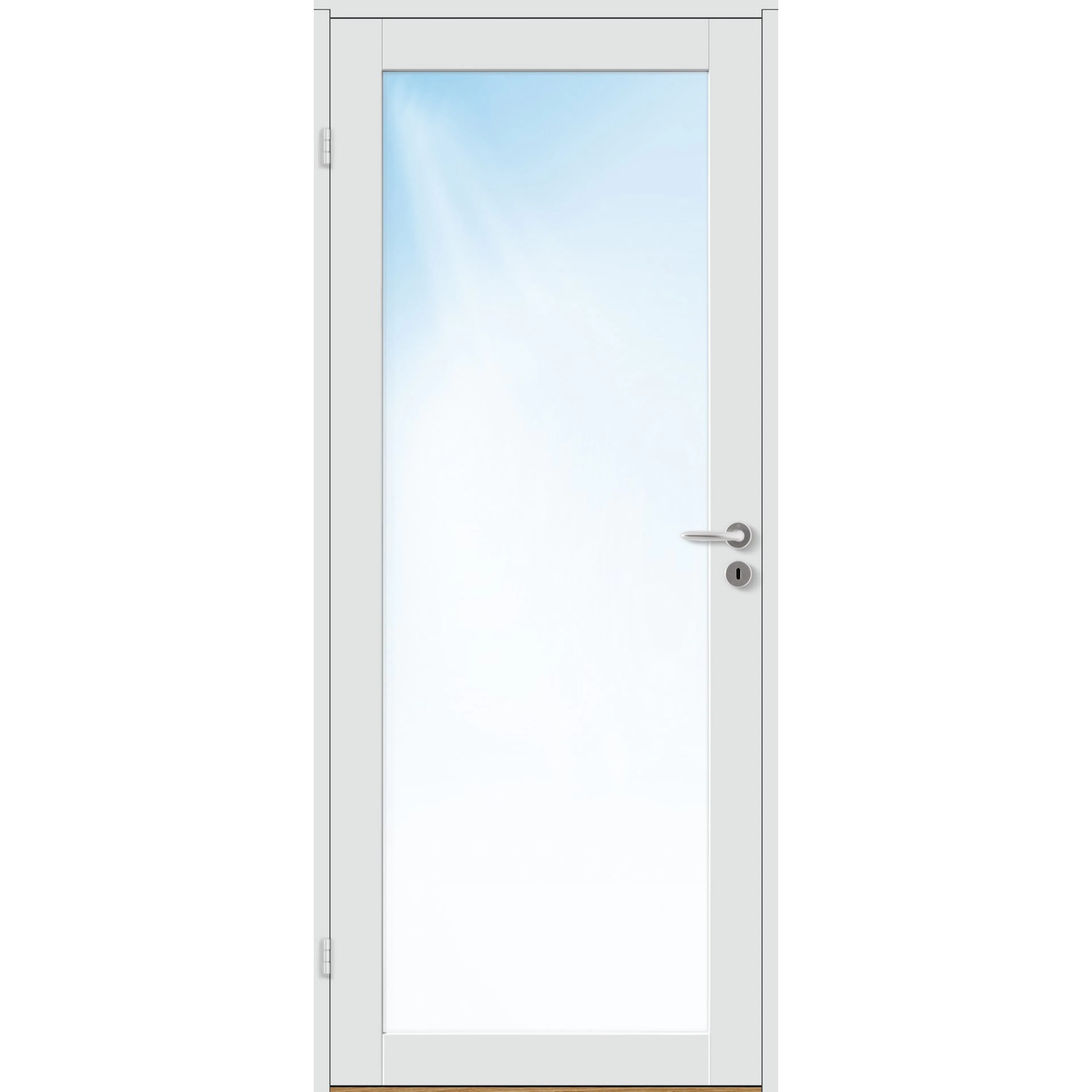 DØRBL ID BASE 1 GL 8X20 HV BxH: 80x200 (dørbladmål: 72,5x194), NCS S-0502-Y, Hvit