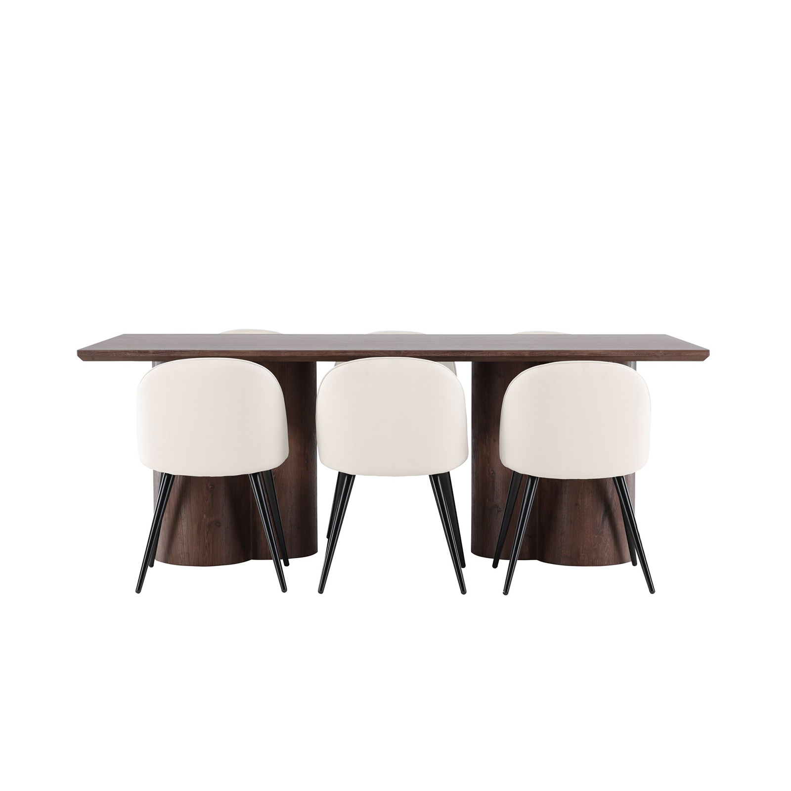 Spisegruppe Venture Home Olivia 210 med 6 stk Velvet Stoler