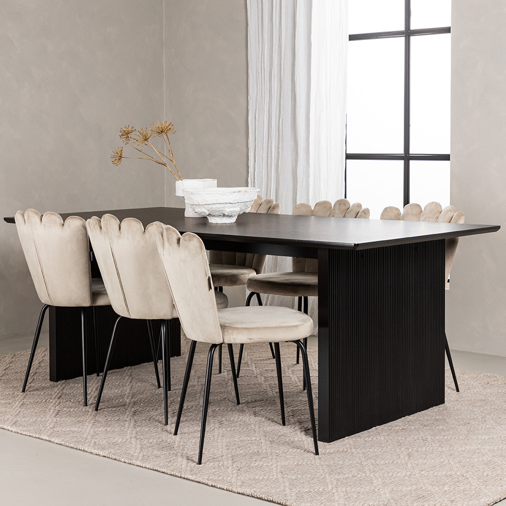 Spisegruppe Venture Home Vail med 6 Limhamn Light Stoler