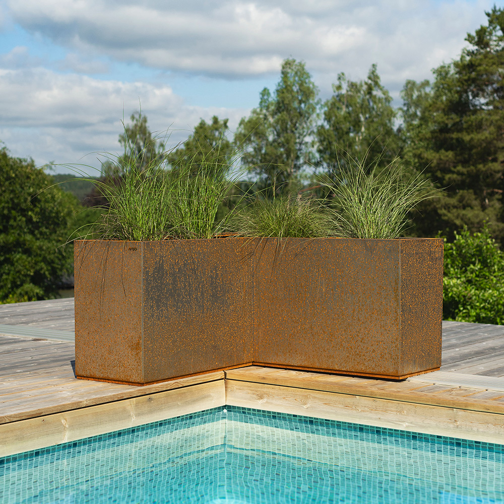 Komplett Hjørne Jabo Plantekasse Planter 1200x1200x600 mm