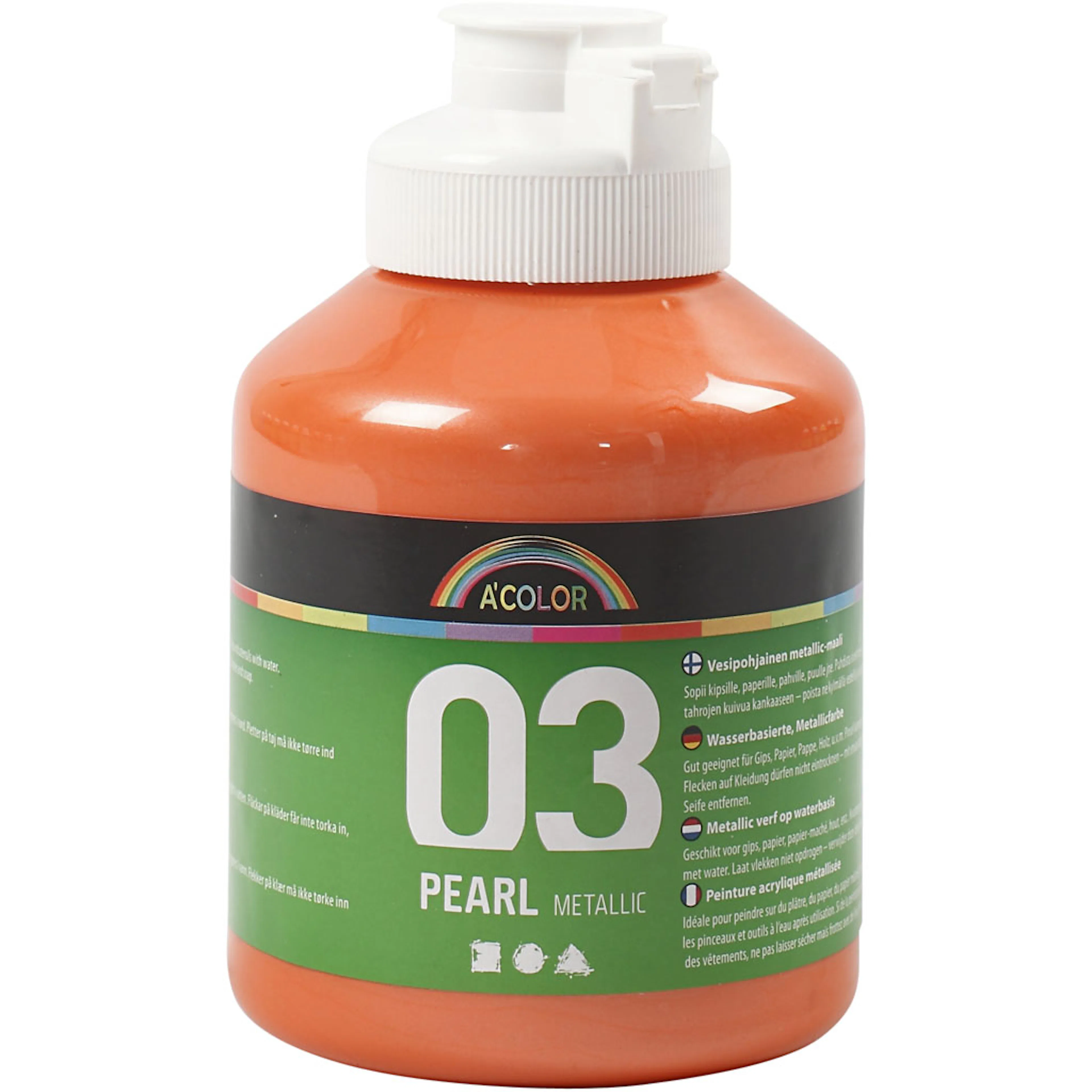 Akrylmaling Creativ Company A-color Nr 03 Metallic 500 ml