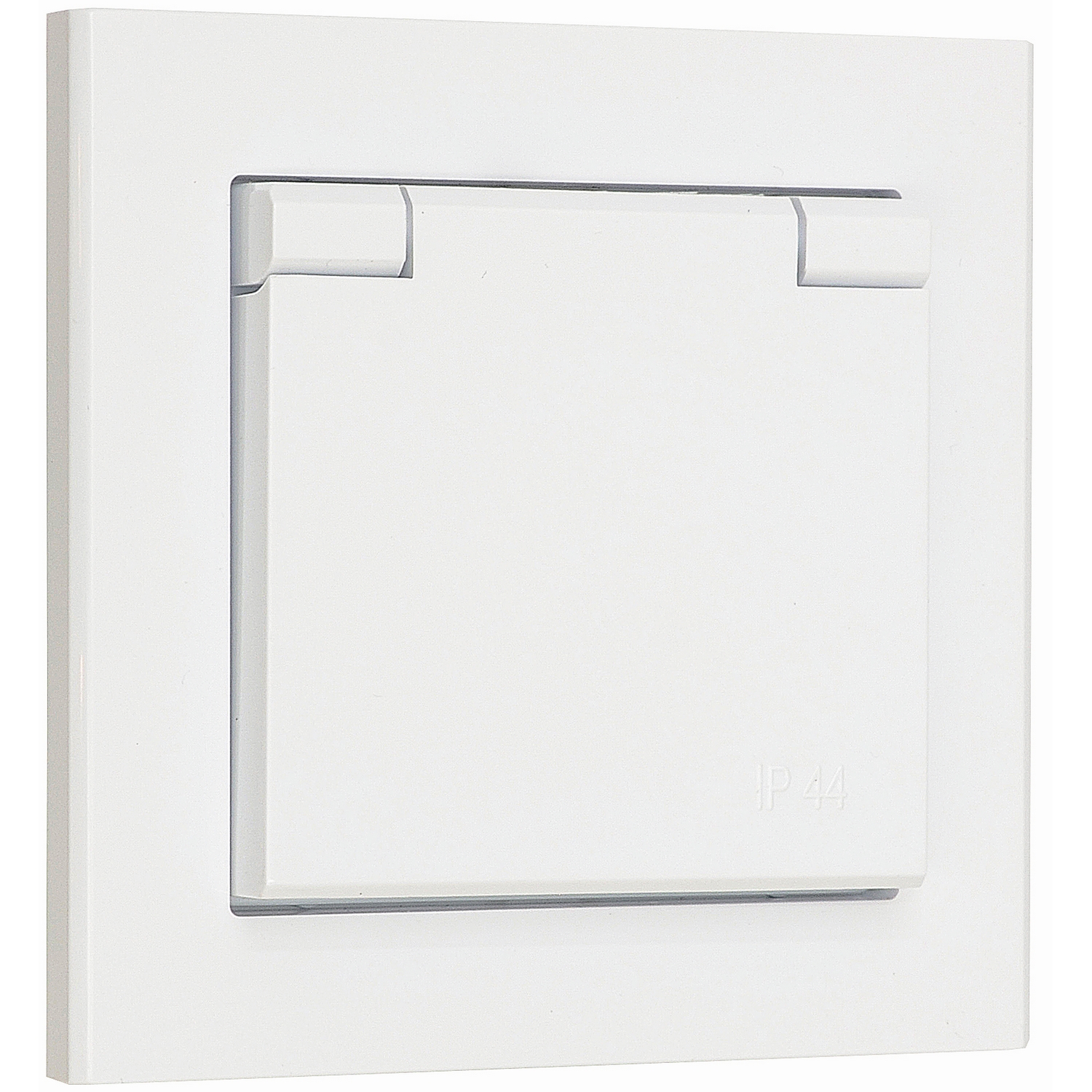 Stikkontakt Malmbergs Optima 1-Veis m/Jord IP44 Skrueløs