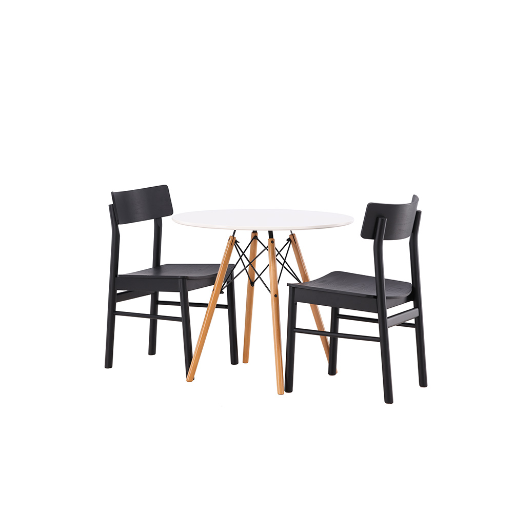 Spisegruppe Venture Home Danburi Ø 60 cm med 2 Montros Stoler