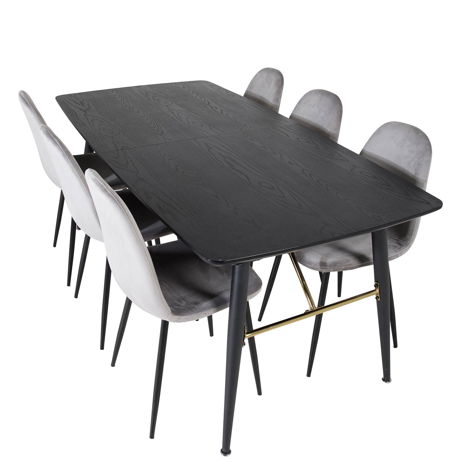 Spisegruppe Venture Home Gold med 6 Polar Stoler
