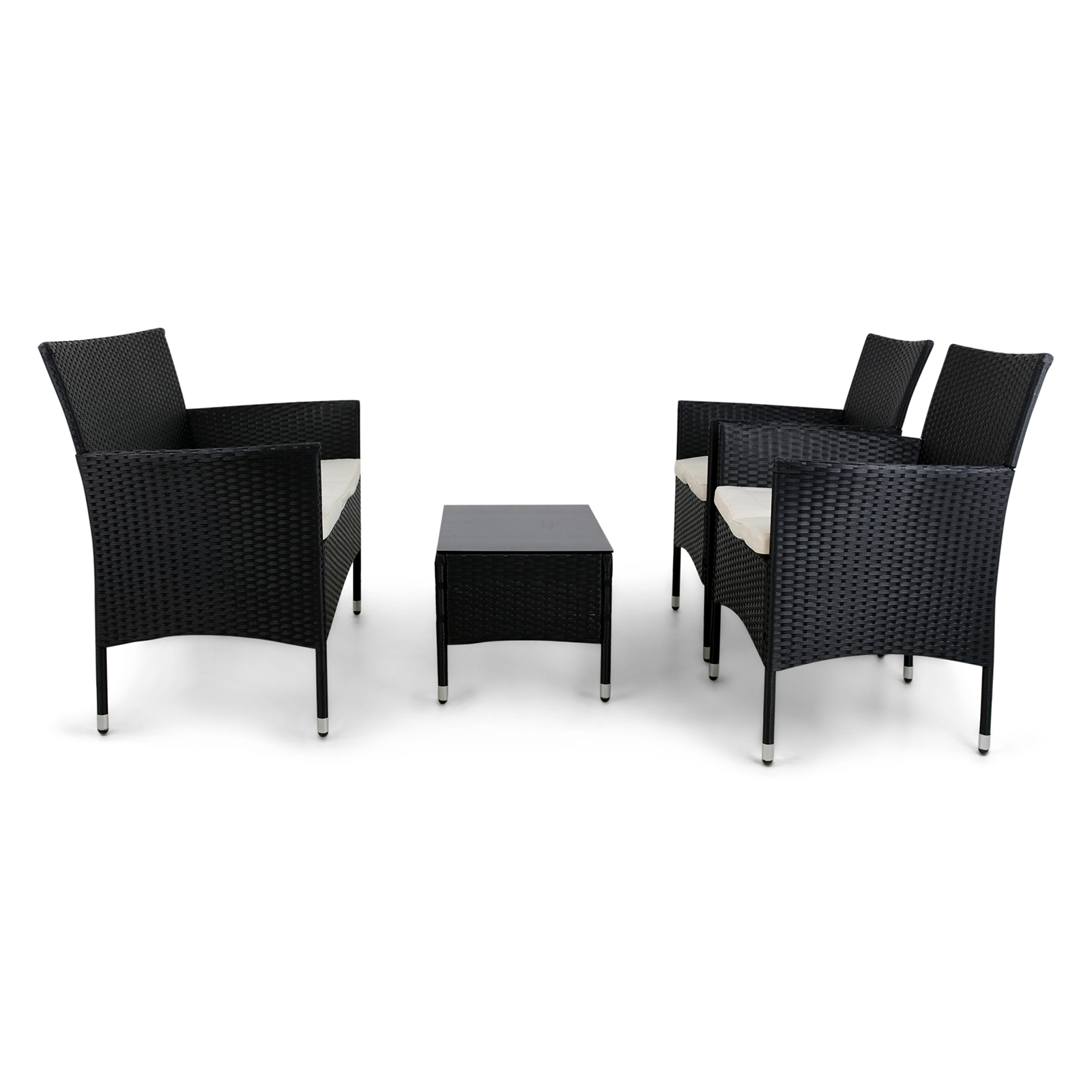 Loungesett Lyfco Fjällbacka for Balkong Sort