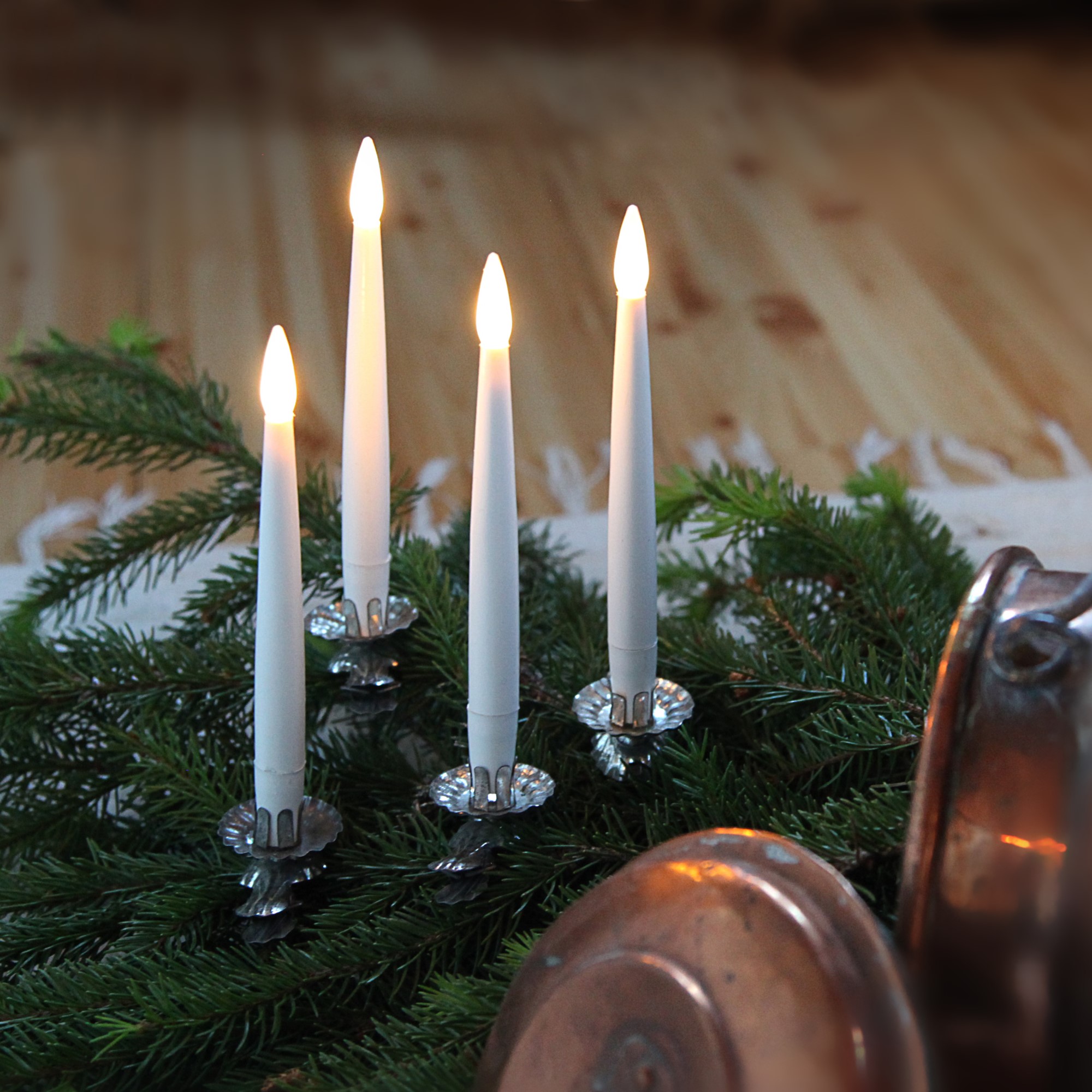 Antikklys Star Trading Paulina LED 15,5 cm 4-pk