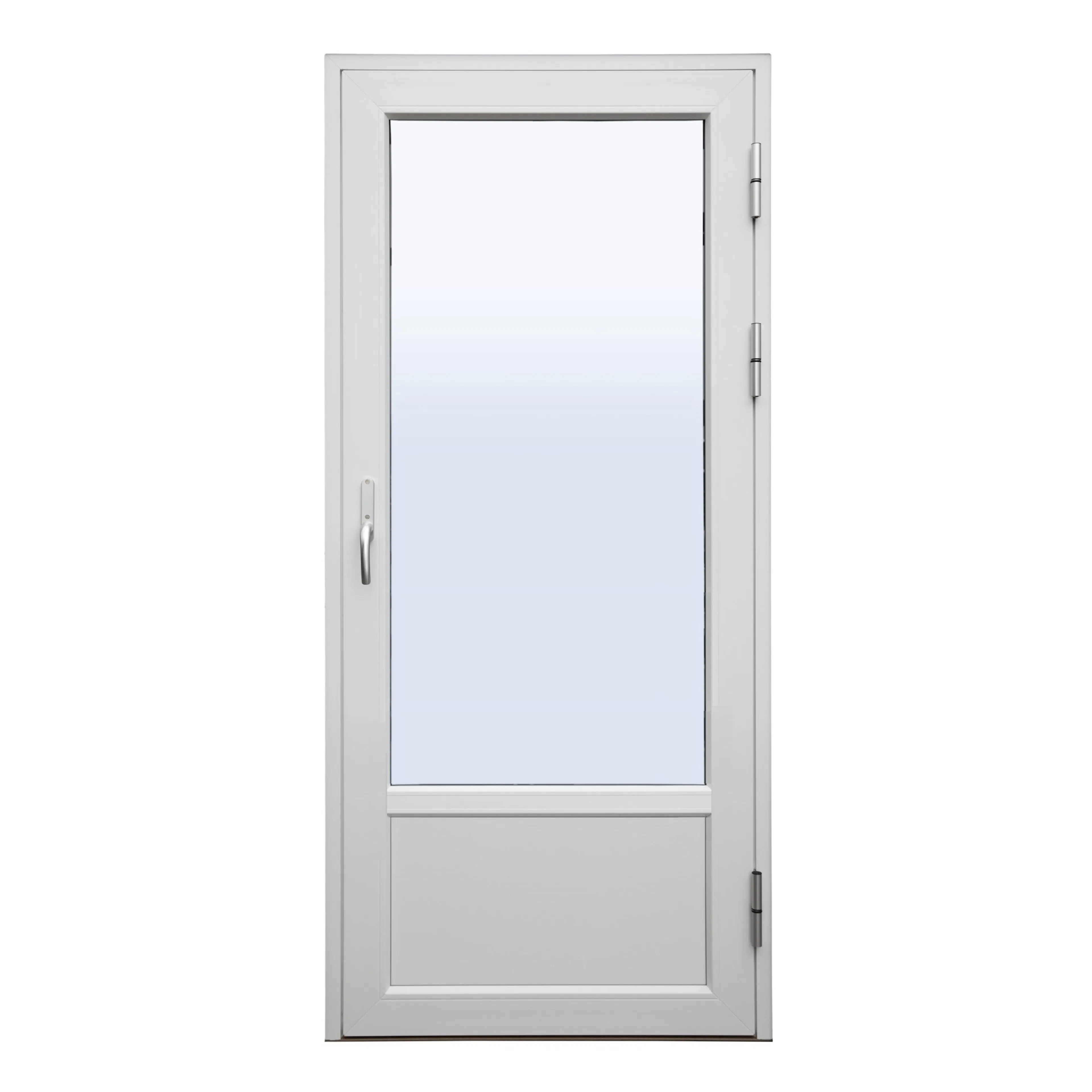 DØR BD 10X21 LAV BR HVIT PVC H SPS BxH: 100x210 - Brystning 55 cm - Høyre
