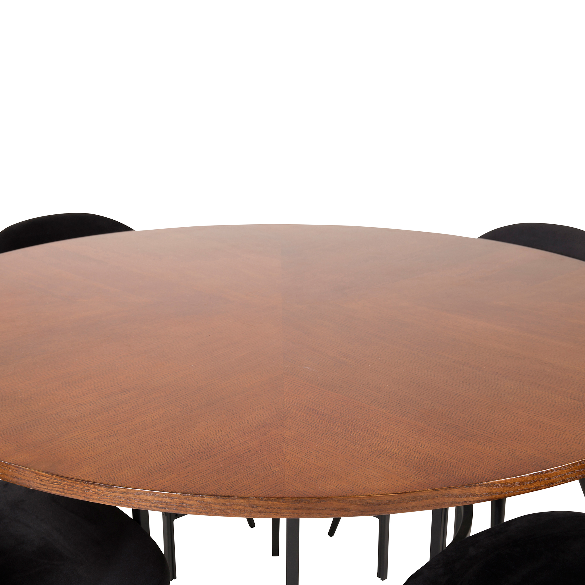 Spisegruppe furniture/fashion Copenhagen med 4 Valentina Fløyel Stoler