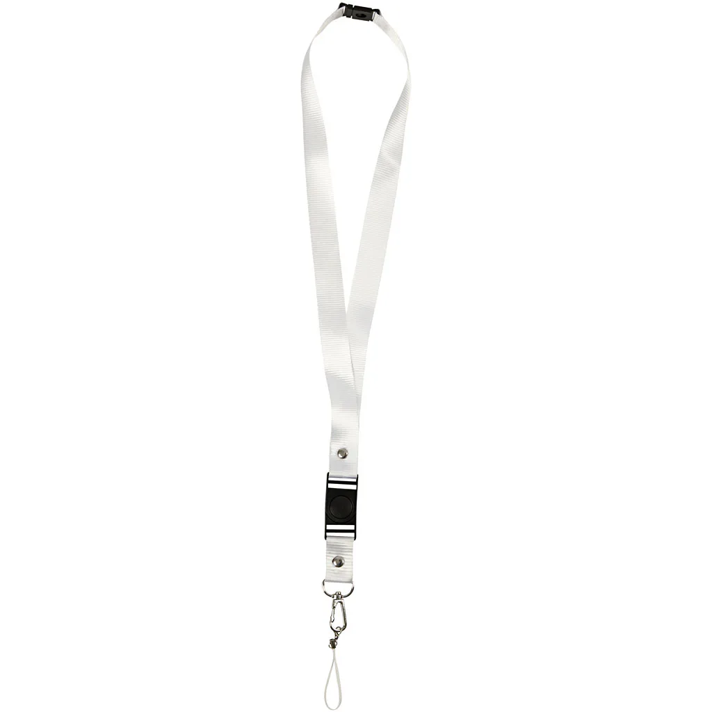 Nøkkelbånd Creativ Company Hvit 53x2 cm 5 stk/1 Pk