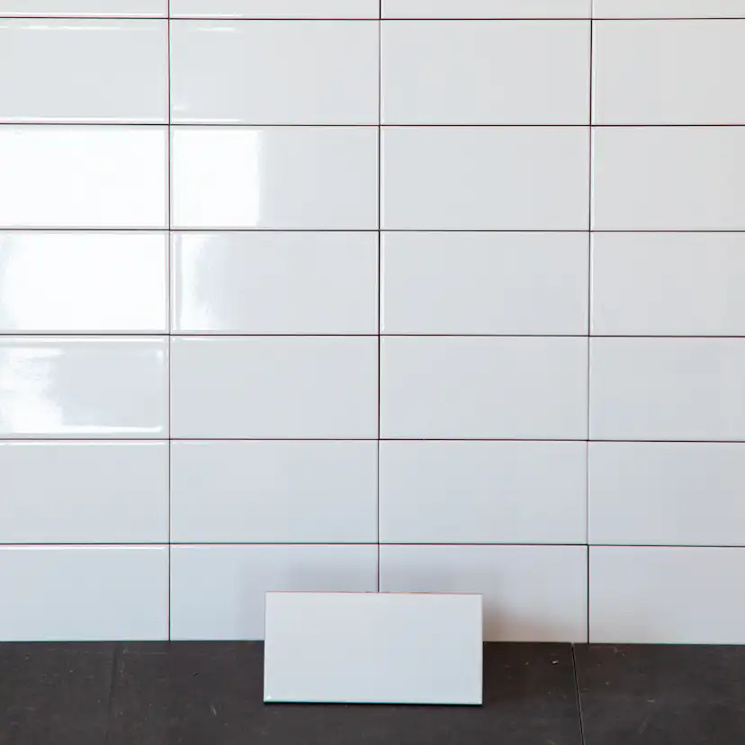 Flis Arredo Color Hvit Blank 10x20 cm