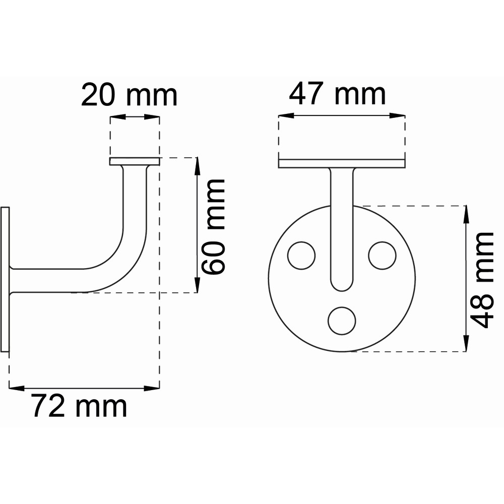Gelenderholder Habo 87