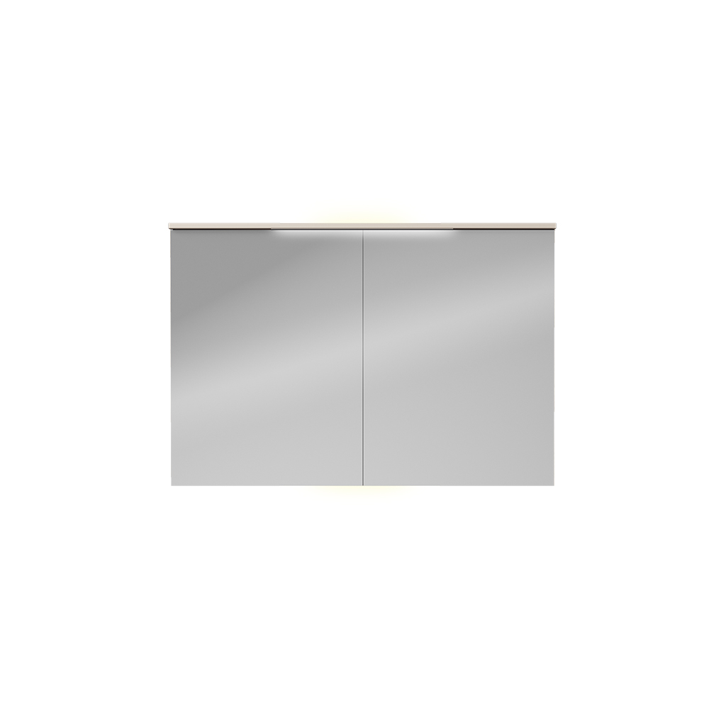 Speilskap FOSSBAD B120 D12 med Lystopp 60 + 60