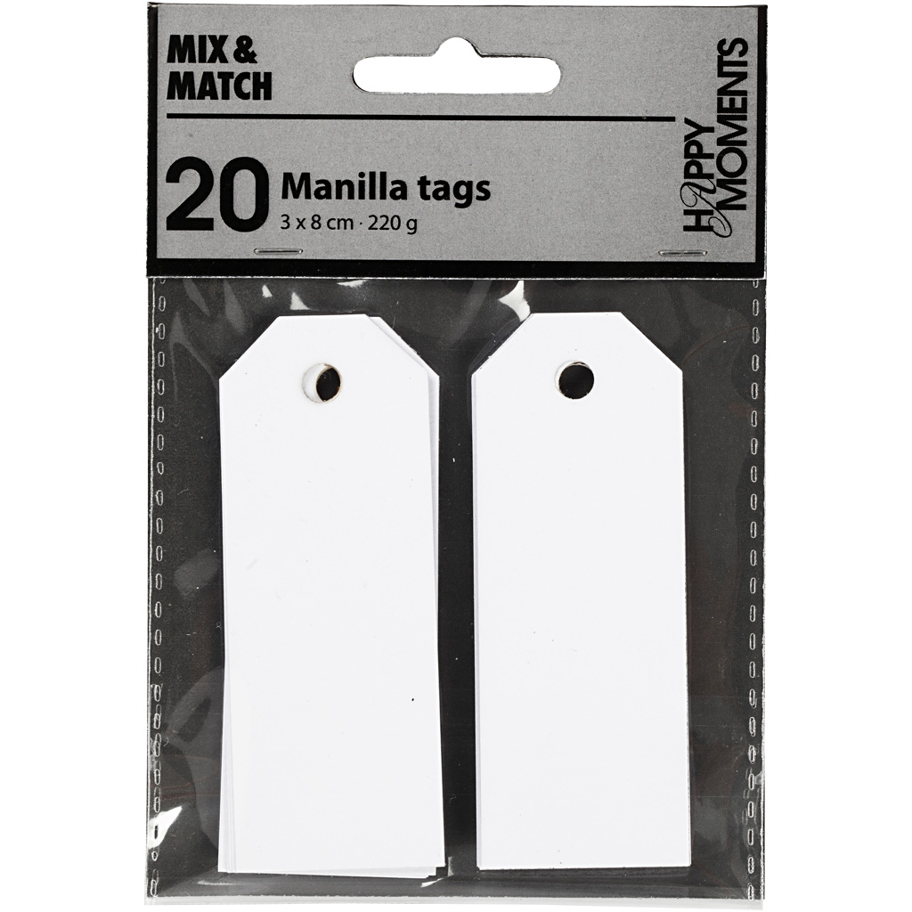 Manillamerker Creativ Company Str 3x8 cm 220 g 20 St/1 Pk