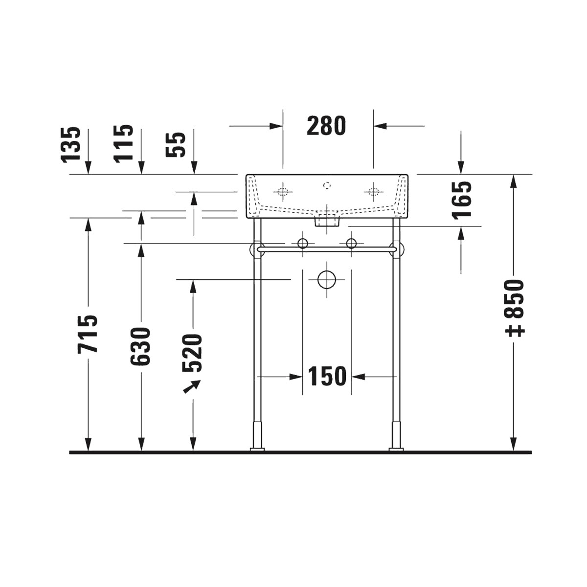 Tvättställ Duravit Vero Air