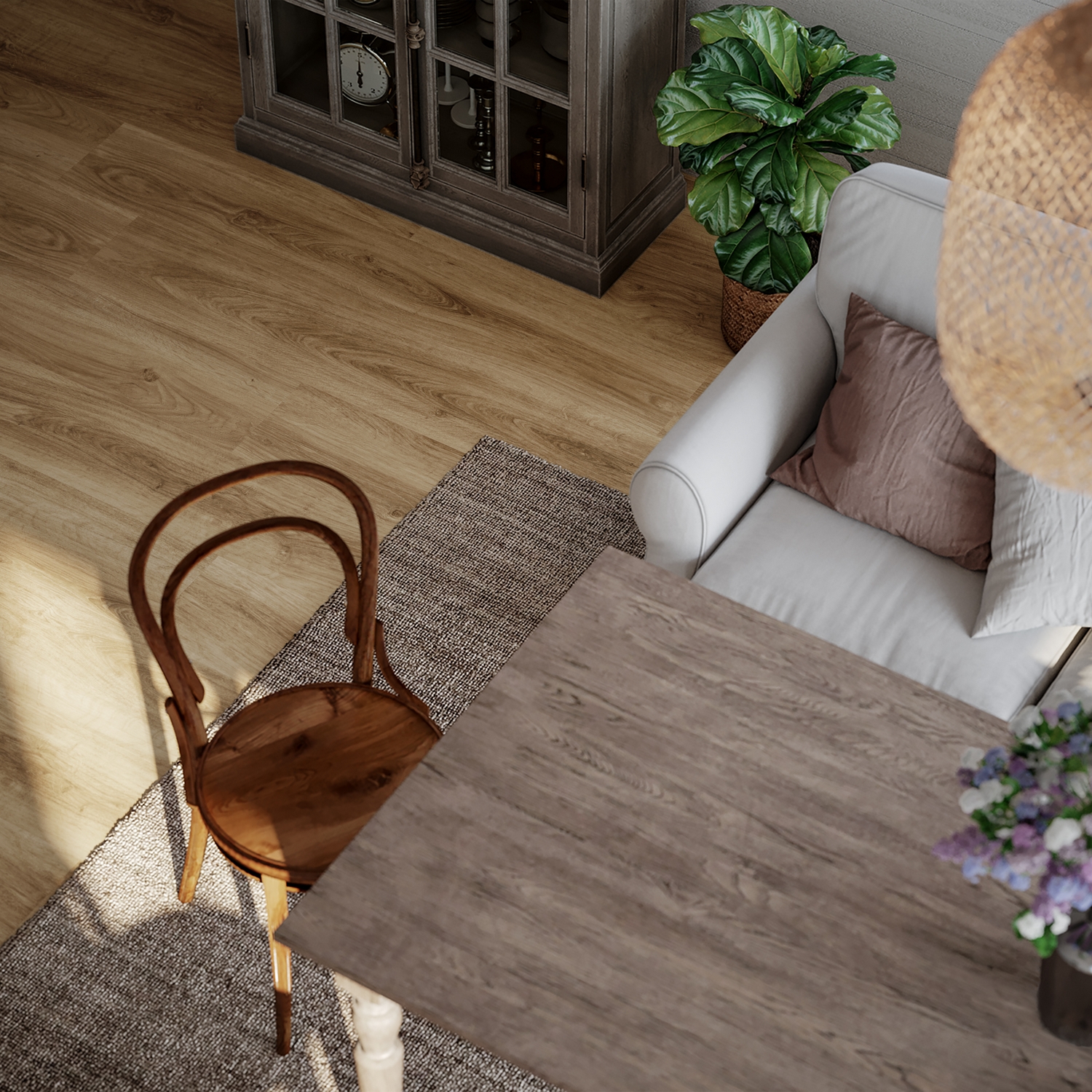 Vinylgulv Tarkett iD Click Ultimate 55 English Oak Natural