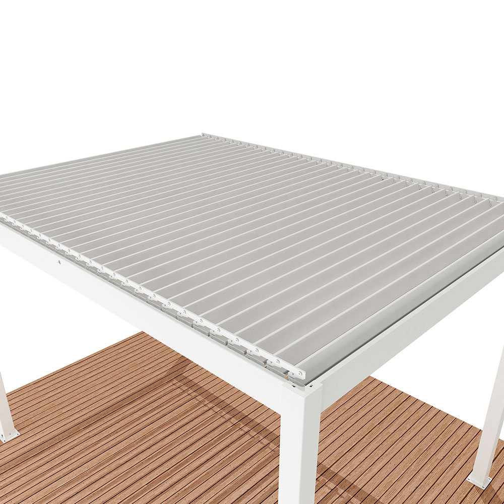 Pergola Metalcraft Motordrevet Lamelltak 3x4 m LED
