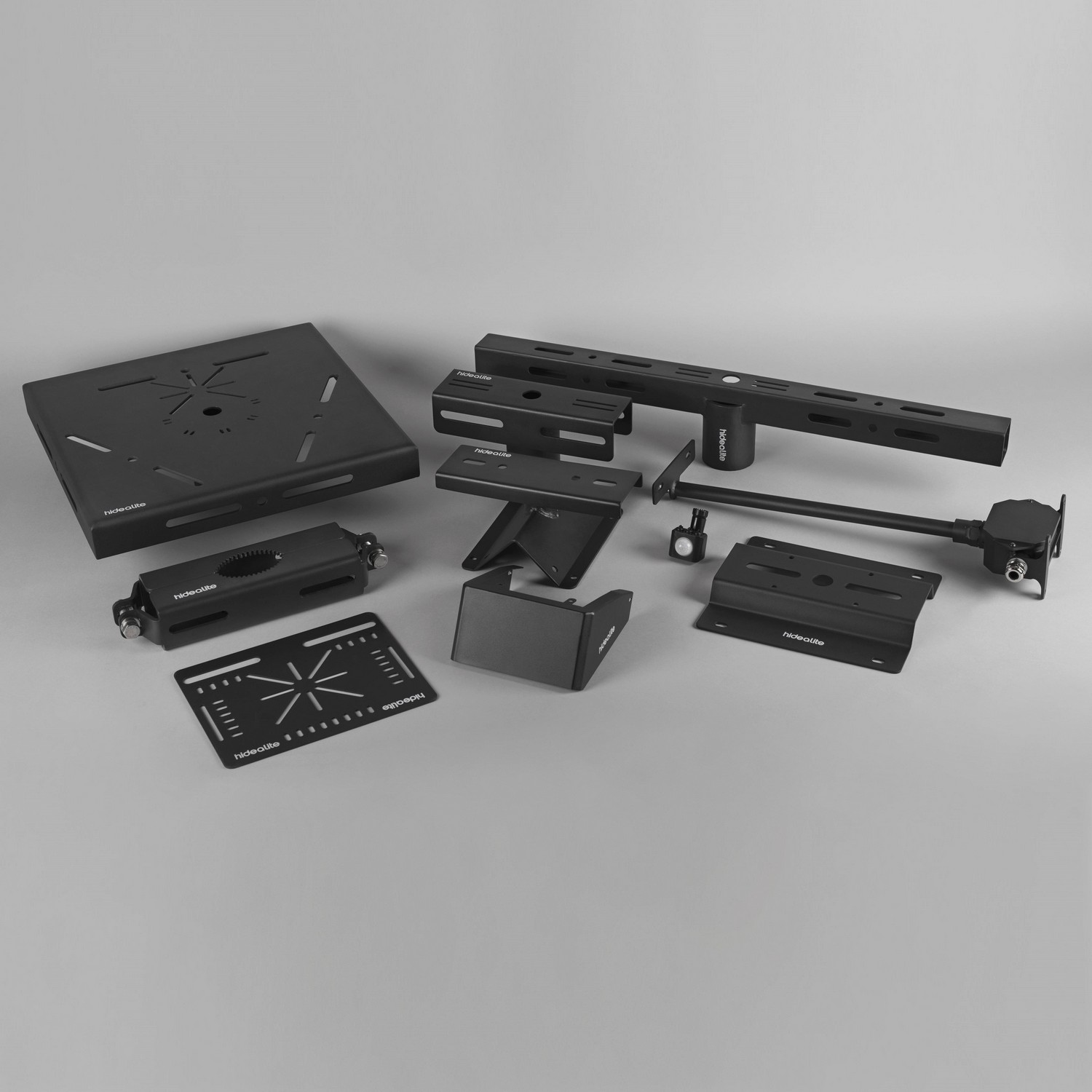 Stolpetopp Hide-a-lite Kvadrat 1-4 Arm Svart