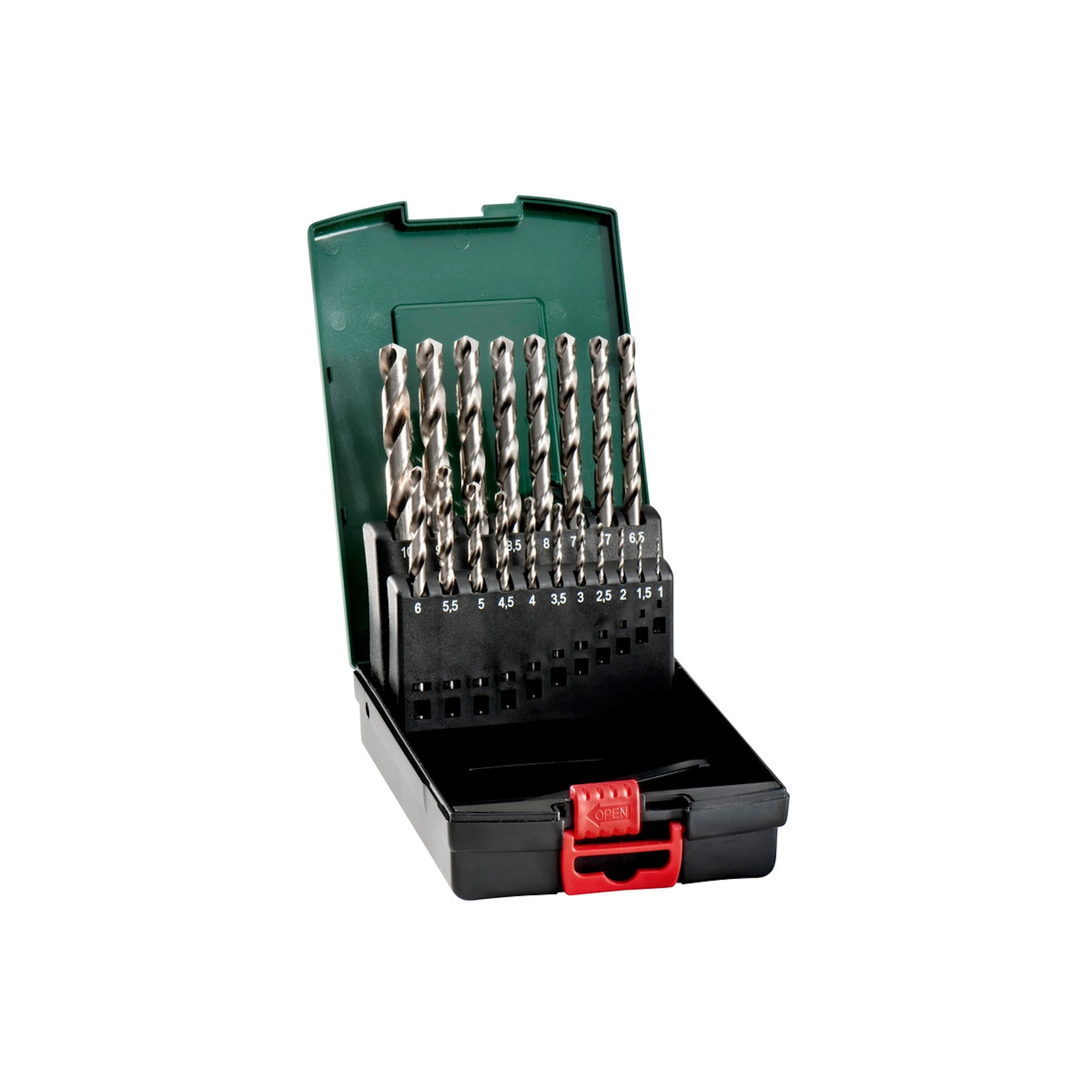 HSS-G Metallbor Metabo i Plastboks 19 deler